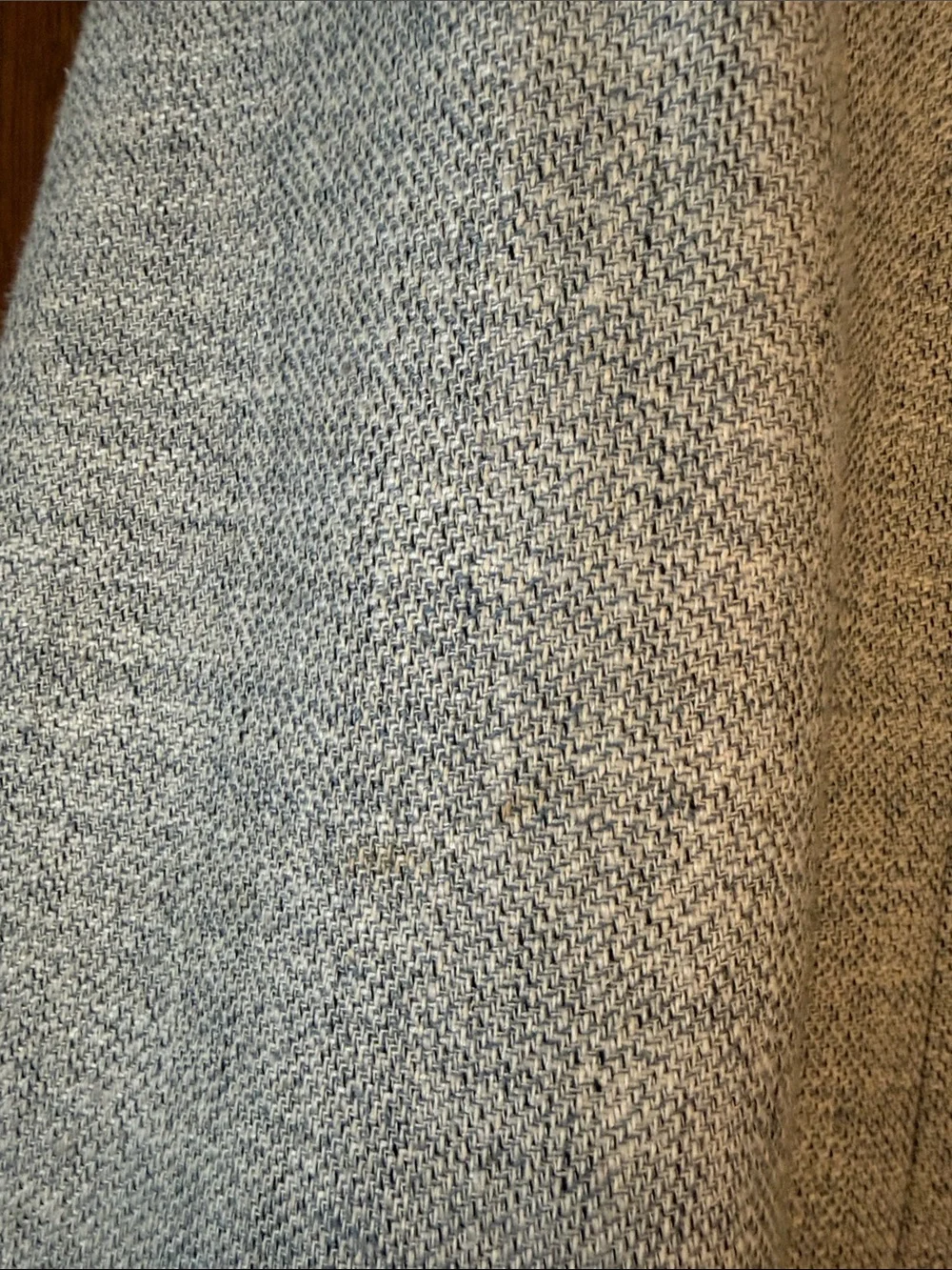 Light Gray / Blue Textured Two-Button Blazer by di Benedello